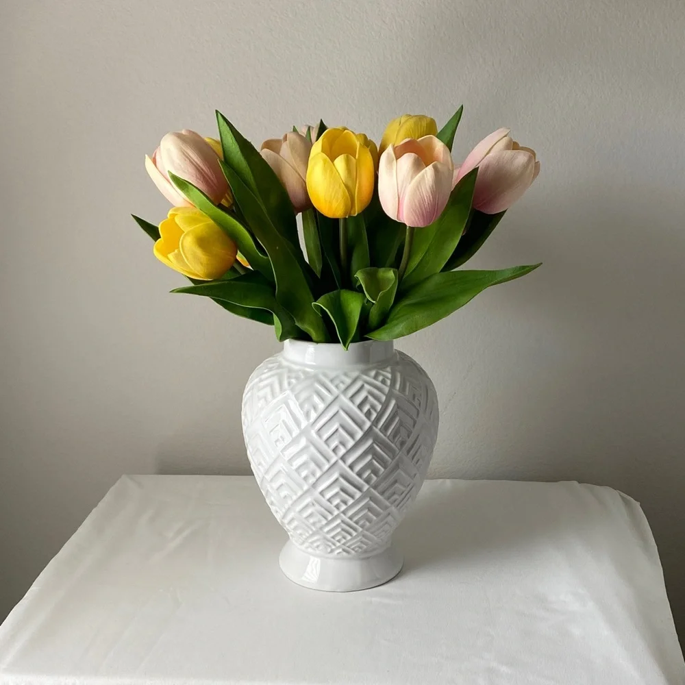 🔴DONATED Yellow and Pink Tulip Bouquet
